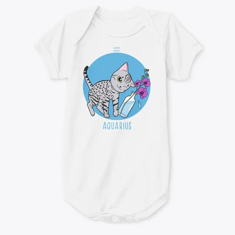 Zodiac Cat - Aquarius (Kids and Babies)