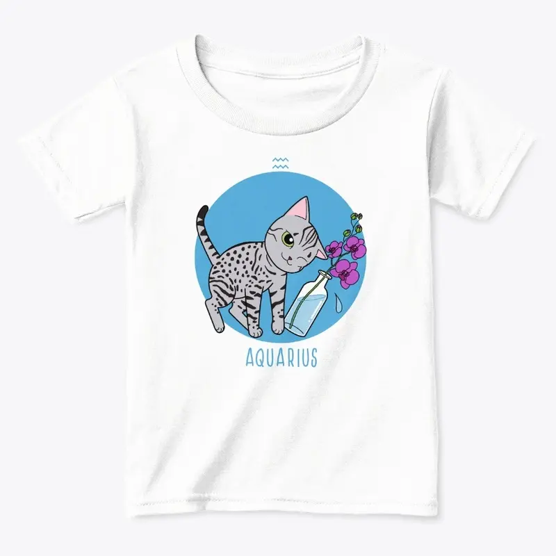 Zodiac Cat - Aquarius (Kids and Babies)