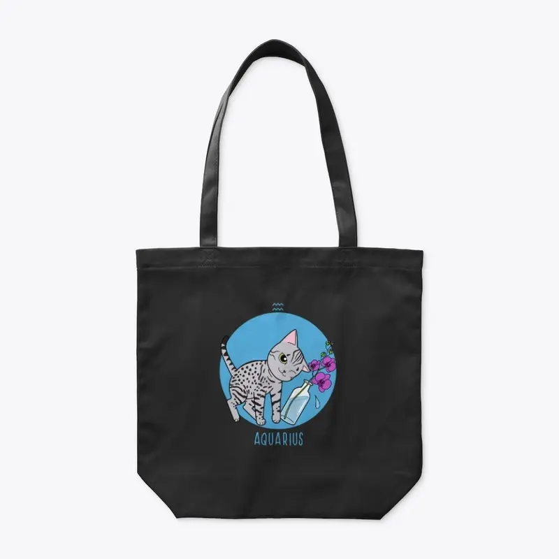 Zodiac Cat - Aquarius (Bags)