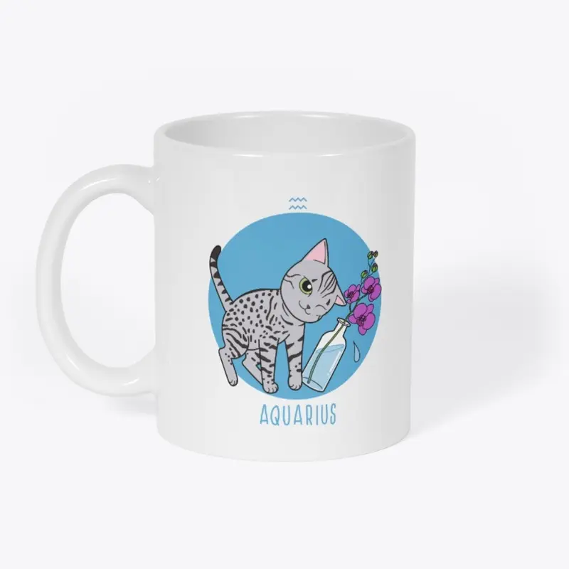 Zodiac Cat - Aquarius (Homeware)