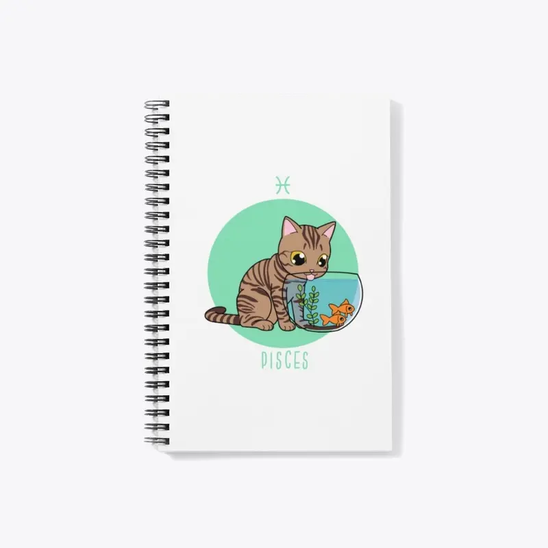 Zodiac Cat - Pisces (Stationery)