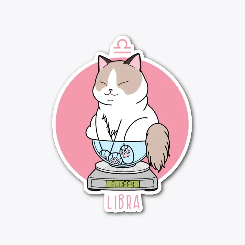 Zodiac Cat - Libra (Stationery)