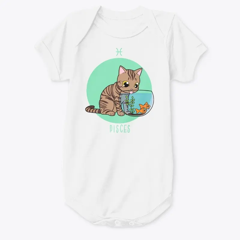 Zodiac Cat - Pisces (Kids and Babies)