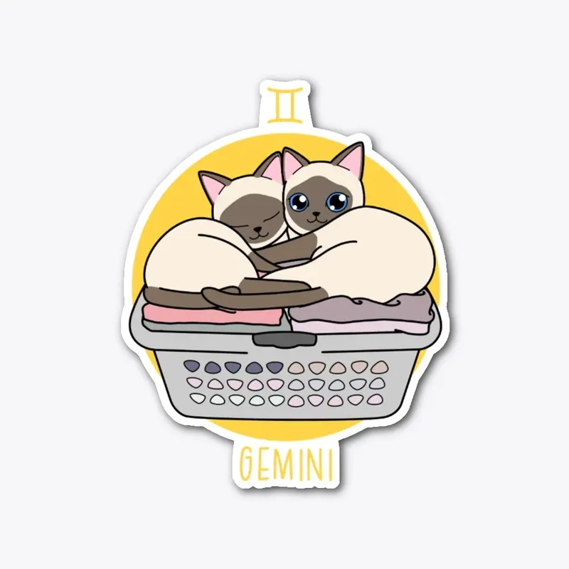 Zodiac Cat - Gemini (Stationery)